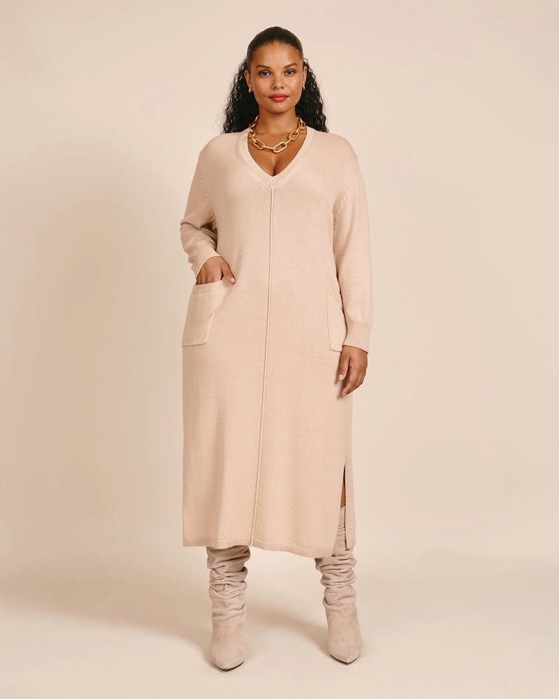 Plus size model wearing Nola Dress by 11 Honoré Collection | Dia&Co | dia_product_style_image_id:199846